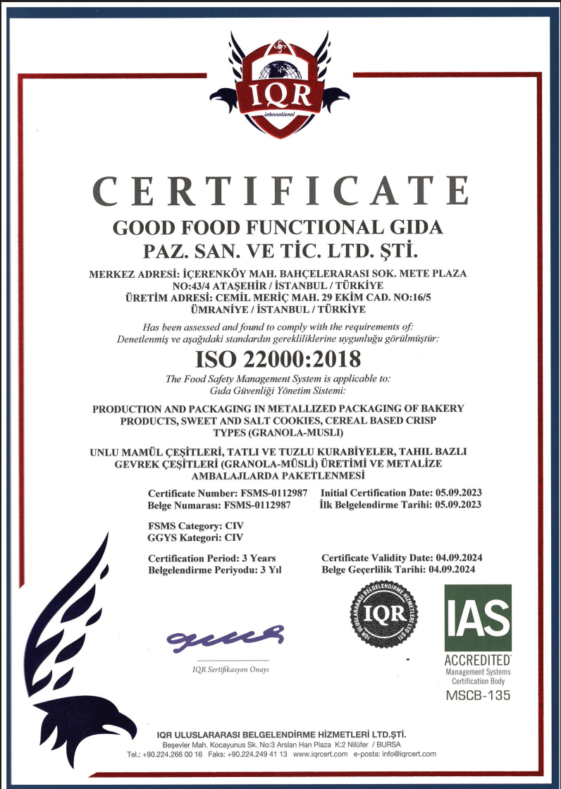 Good Food ISO 22000: 2018