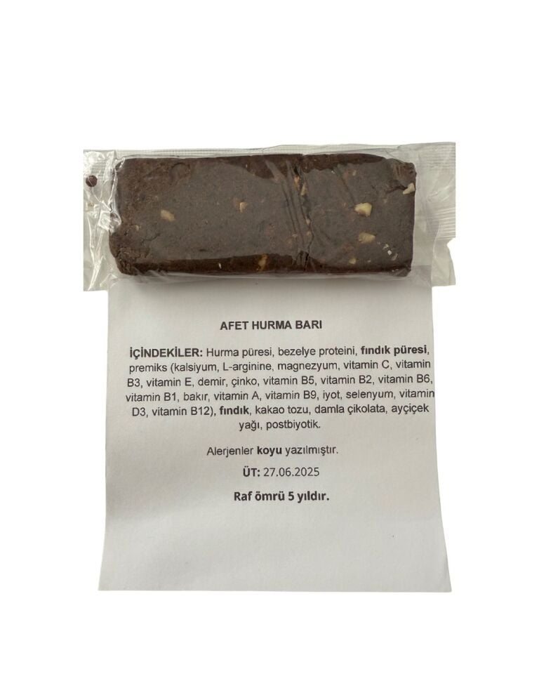 Acil Durum Hurma Barı 40Gr